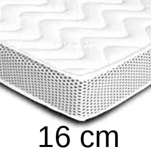 Matelas Airbreeze 16 cm - mousse HR 35 kg/m3 - confort mi ferme - couchage quotidien