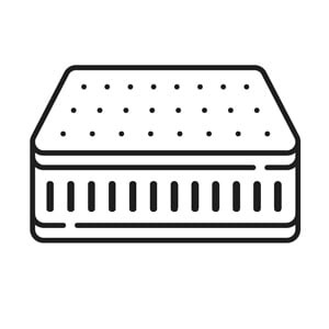 Matelas De Luxe 13 cm - mousse polyuréthane densité 30 kg/m3 - couchage régulier