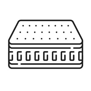 Matelas Supreme 13 cm - ressorts ensachés et zones différenciées - couchage quotidien