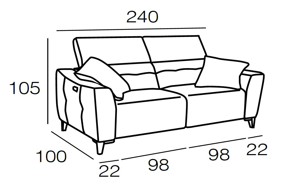 3,5 Places - 2 Assises