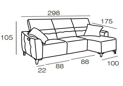 3 Places + méridienne