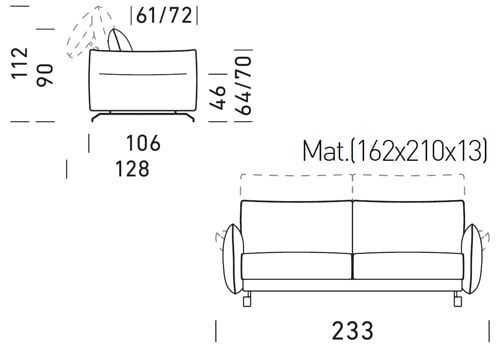 Maxi 3/4 Places - couchage 160