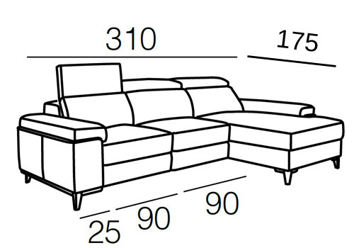 3,5 Places + méridienne