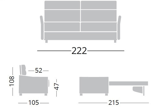 Maxi 3/4 Places - Couchage 160