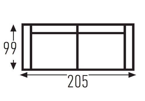 Maxi 3 Places - Couchage 160