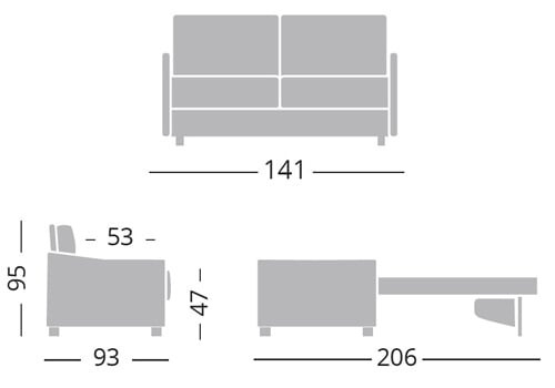 2 Places -  Couchage 120