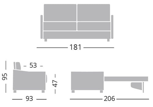 Maxi 3/4 Places - Couchage 160