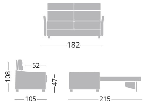 2 Places - Couchage 120