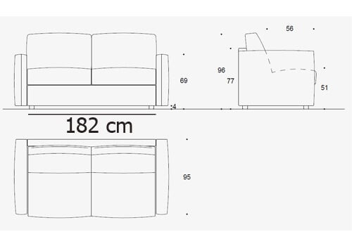 Maxi 3 Places - couchage 160