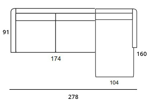 2,5 places + Méridienne