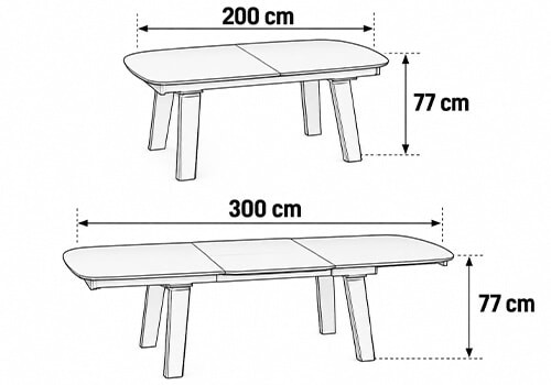 Largeur 200-300 cm
