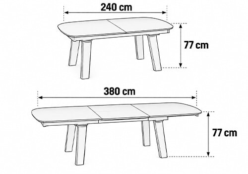 Largeur 240-380 cm