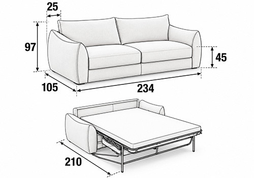 Maxi 3/4 Places - Couchage 160