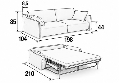 Maxi 3/4 Places - Couchage 160