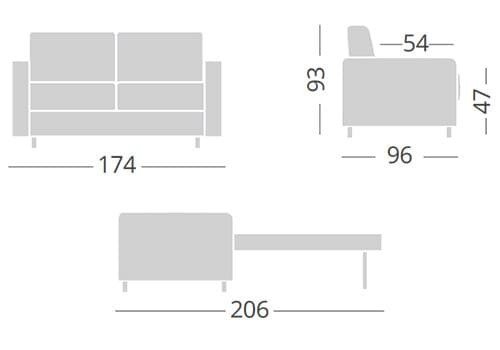 2 Places - Couchage 120