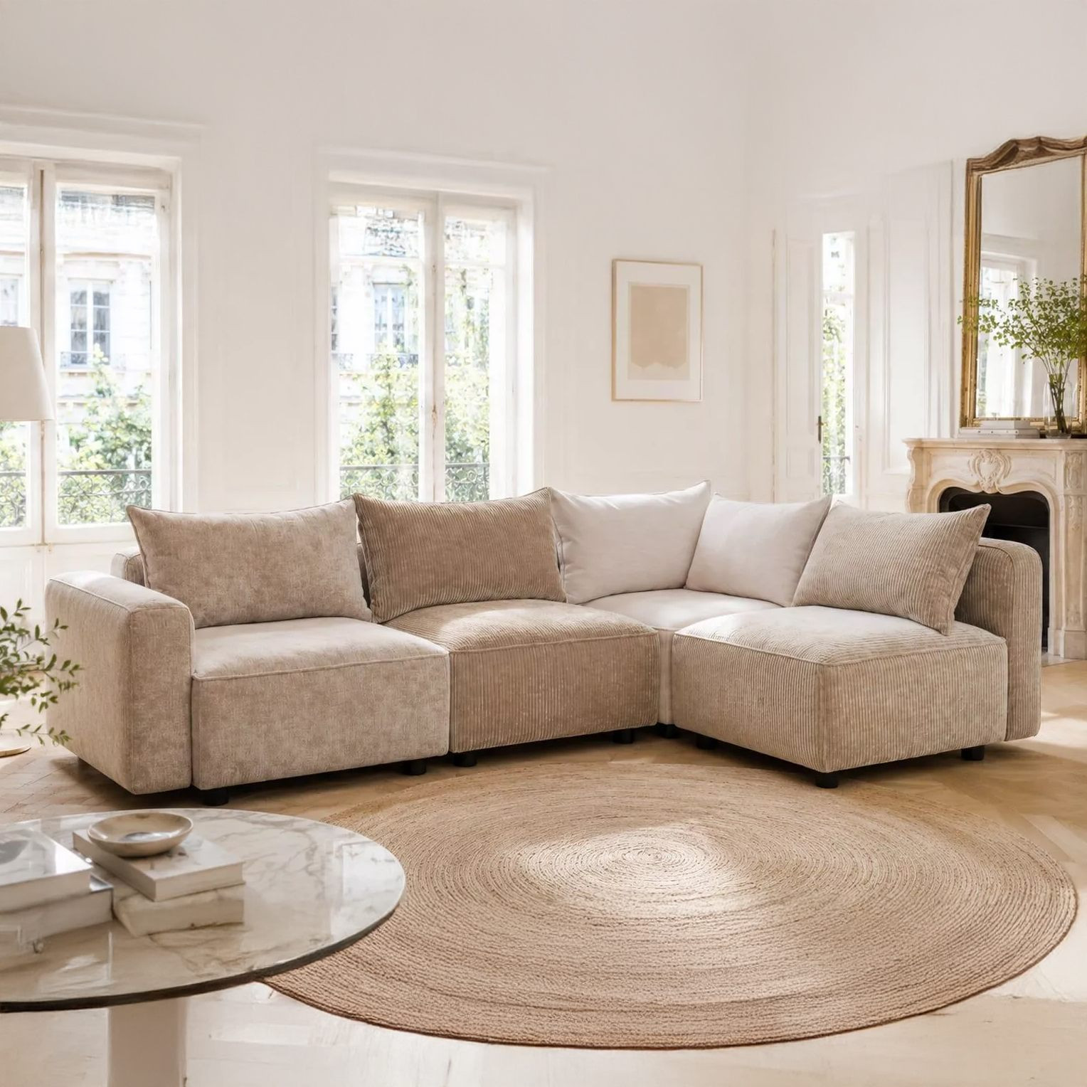 Canapé modulable Elena fabriqué en France par Home Spirit