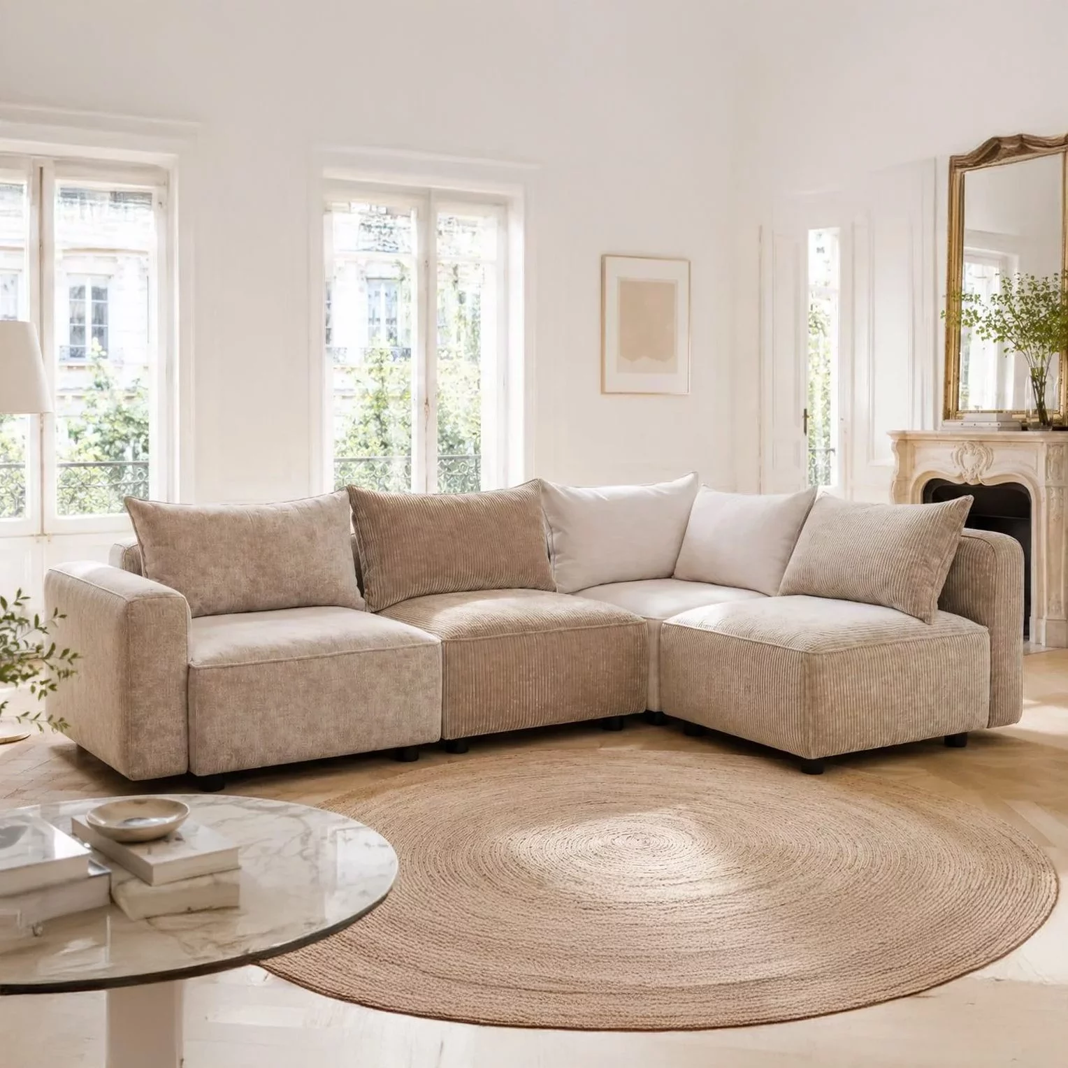 Canapé modulable Elena fabriqué en France par Home Spirit