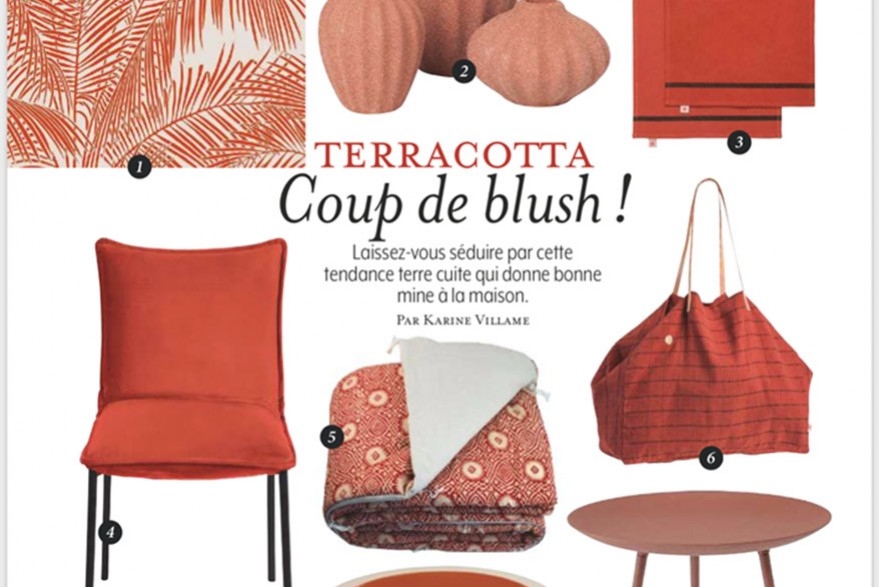 Terracotta : la tendance terre cuite et une parution chez Fémina